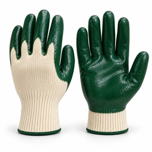 Matériau flexible et prise en main sécurisée pour la manutention en entrepôt et le travail quotidien, gants de sécurité enduits de PVC avec finition résistante à l'abrasion - Product Image 1