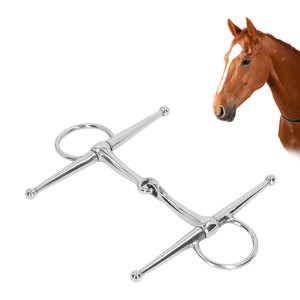 Bocado de acero inoxidable para caballo con cadena para equitación - Product Image 2