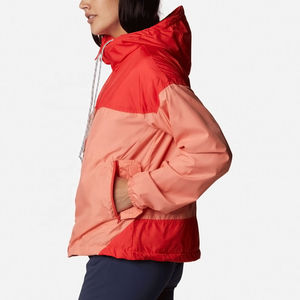 Women Block Color Windbreaker <b>Jacket</b> <b>Lightweight</b> Hooded Zip Up Breathable Quick Dry Outdoor Casual Spring <b>Ladies</b> <b>Jacket</b> - Product Image 4