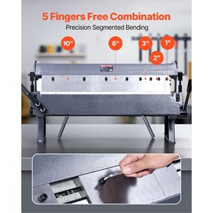 Pressa Piegatrice per Lamiera da 24 Fogli, Capacità 16-Gauge in Acciaio Dolce, Piegatrice per Metallo Regolabile 0-135 Gradi, Piegatrice a Cassetta, Piegatrice a Pressione - Product Image 4