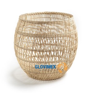 Cesta Tejida a Mano de Bambú y Ratán, Organizador de Almacenamiento Sostenible para el Hogar, Diseño Rústico de Fibra Natural, Personalizable - Product Image 5