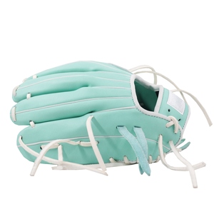 Mint Green Baseball Glove With <b>White</b> <b>Laces</b> Durable Design For Players - Product Image 3