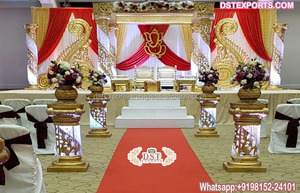 สร้างแรงบันดาลใจในพิธีแต่งงานแบบดั้งเดิมสไตล์กุ้ยจาราติแบบเปิดเสา jali เปิดแมนดาปแบบดั้งเดิมสไตล์ดั้งเดิมแมนดาลับสหรัฐอเมริกา - Product Image 2