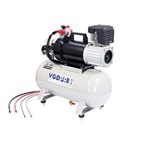 24V Haute Efficacité Résistant Aux Intempéries DC Sans Huile Professionnel Portable Mini Compresseur D'air Pompe 12 Litres Réservoir Compresseur Industriel