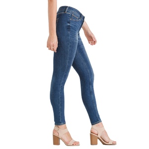 2023 New Style Wholesale Women 100% Cotton for Girls for Ladies Denim Dress Lady Women Casual Denim <b>Trouser</b> From Bangladesh - Product Image 3