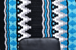 Tapis de selle en laine de l'ouest de la Nouvelle-Zélande avec patch en cuir ODM OEM Color Design Equestrian Horse Show Cowgirl - Product Image 3