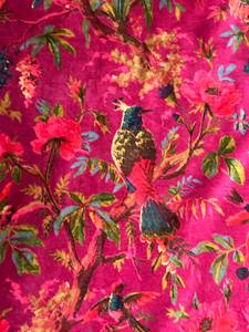Tela de terciopelo de algodón de lujo con estampado de pájaros para tapicería y decoración del hogar, tela de alta calidad, terciopelo natural de lujo, por yarda. - Product Image 3