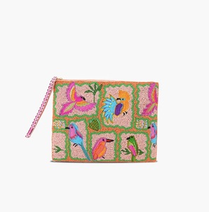 Indian Women Bohemian Style Cotton Handmade <b>Beaded</b> Messenger Evening Bags Shopping Light Weight Eco-Friendly Large Capacity Bag - Product Image 1