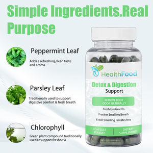 Capsules de soutien à la digestion à base de feuilles de persil pour un confort digestif, une haleine fraîche et une fraîcheur interne – Vente directe usine – Capsules détox pour la digestion - Product Image 4