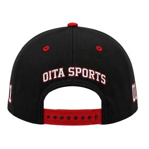 <b>Black</b> & Red Baseball <b>Cap</b> Premium Adjustable Snapback Sports Hat with Embroidered Front Logo Team <b>Cap</b> for <b>Men</b> Women - Product Image 2
