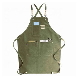 Eco-Friendly Reusable Barber <b>Aprons</b> Soft Fabric Sustainable Material High Quality <b>Leather</b> Made Barber <b>Aprons</b> - Product Image 1