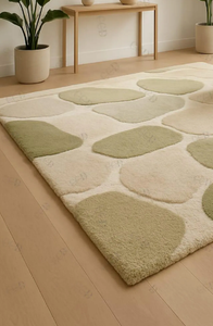 Tapis KNOT RUG fait main, tufté à la main, de haute qualité, motif irrégulier moderne, respectueux de l'environnement, pour salon, chambre d'enfants, hôtels, bureau - Product Image 5