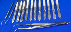 Premium Stainless Steel Dental Examination Instrument <b>Set</b> 10 PCS College Tweezers Mouth Mirror Explorer Cotton Dressing <b>Pliers</b> - Product Image 4
