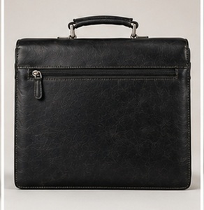 Luxury Genuine <b>Leather</b> Classic Portable Vintage Messenger Retro Office Laptop Business Casual Soft <b>Bag</b> <b>Men</b> Travel Use Full Grain - Product Image 1