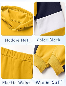 Ensemble de survêtement en polaire épais pour enfants, sweat à capuche de sport, tenue de sport pour bébé garçon, ensemble de vêtements pour enfants - Product Image 5