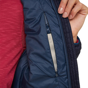 Chaqueta Acolchada con Capucha para Hombre, Cierre Frontal con Cremallera, Color Negro Sólido, Abrigo de Invierno, Acolchado, Resistente al Viento, Corte Ajustado, Relleno de Poliéster - Product Image 4