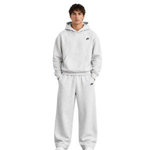 Custom Men's Hoodies Jogger Sets Heavyweight Fleece Sportswear Blank Pullover Sweatshirts Warm <b>Tracksuit</b> Wholesale Manufacturer - Product Image 1