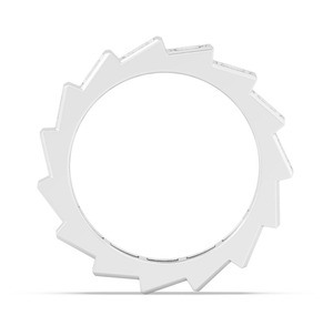 Bague Éternité de Luxe en Or Blanc 14K avec Diamants de Laboratoire Taille Baguette Élégante et Audacieuse, 6.16 CTW, pour Anniversaire - Product Image 2