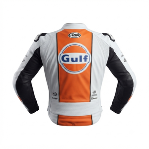 Men’s Cowhide Leather <b>Racing</b> <b>Jacket</b>/Chaqueta MotoCP Style CE Level 2 Armor Motorcycle Track Riding Protective Gear CE - Product Image 2