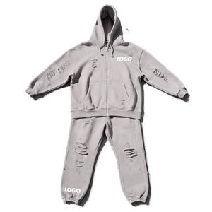 Unisex Teal Tracksuit Set Hooded Zipper Sweatshirt And Drawstring <b>Pants</b> Solid Color Full Sleeve Casual Autumn Wear - Product Image 2