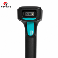 TOTINFO U16 Lecteur de codes-barres portable USB filaire 1D 2D CMOS avec lecture de codes QR 100FPS, visée point rouge, en stock, garantie 1 an