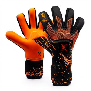 New Men Women Youth Football Soccer Goalkeeper Training Gloves Leather Palm Grip Full Finger Non-Slip for Practice <b>Games</b> - Product Image 1