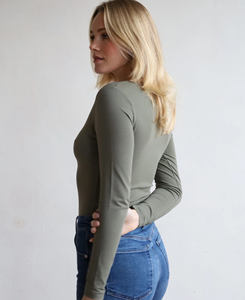 Body Deportivo de Alta Calidad para Mujer, en Spandex y Poliéster, Acanalado, Midi, Ajustado, Transpirable, Sólido, Cómodo y Agradable al Tacto - Product Image 5