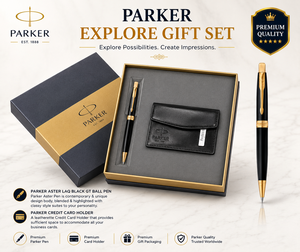 Custom Rigid Paper Business Presentation Box with Pen Wallet <b>Card</b> Holder & Keychain-<b>Embossing</b> Printing Graduation Corporate Gift - Product Image 2