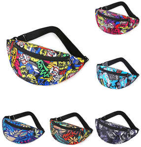 Riñonera con Estampado de Grafiti para Hombre y Mujer, Organizador de Cintura, Riñonera Antirrobo - Product Image 2