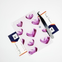 Tuiles à cils en plastique en forme de cœur de qualité supérieure, couleur personnalisée, logo personnalisé, outils professionnels pour extensions de cils