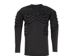 Camiseta Térmica de Manga Larga para Hombre, Negra, Acolchada, Cuello Redondo, Ajustada, para Fútbol Americano, con Patrón Geométrico, para Todas las Temporadas - Product Image 2