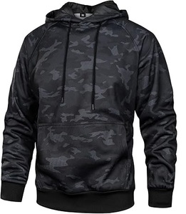 Sudadera con Capucha de Moda, Estampado de Camuflaje, Sudadera con Capucha de Invierno, Tejido de Felpa con Bolsillos Tipo Canguro - Product Image 5
