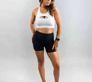 Ensemble de sport sans couture 2 pièces pour femme, collection 2026 : survêtement de yoga à manches longues et sweat à capuche pour l'entraînement - Product Image 5