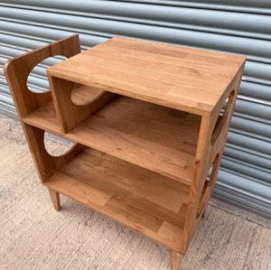 Table console d'appoint en bois massif recyclé de style moderne avec trois tiroirs pour l'ameublement de la maison, l'entrée, l'atelier ou l'appartement - Product Image 5