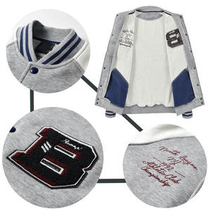 Chaqueta Varsity Casual de Calidad Personalizada para Hombre, Cuello Alto, Ropa de Calle, Chaqueta Varsity para Invierno - Product Image 3