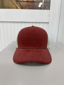 Vietnam Manufacturing Trucker Hat with Custom Logo 5 Panel Structured Grey Breathable Mesh Back for Adult Daily Outdoor Apparel - Product Image 1
