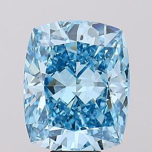 10.08 Ct <b>Cushion</b> Cut Lab Grown Diamond Fancy Vivid Blue VVS2 IGI Certified CVD Loose Diamond Wholesale for Jewelry Making - Product Image 1
