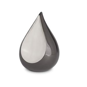 Elegant Teardrop Metal Cremation Urn for Pet <b>Ashes</b> Handcrafted with Customizable Design Secure Lid Memorial <b>Keepsake</b> - Product Image 3