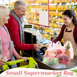 T Shirt Bags Bulk Plastic <b>Shopping</b> Bags with Handles for <b>Small</b> Business, Retail, Grocery, Merchandise, Convenience Store - Product Image 6