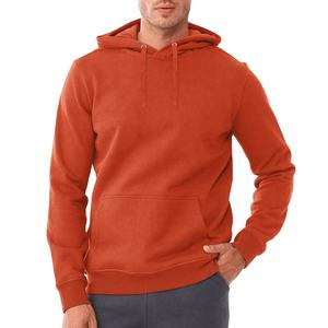 Pull-over surdimensionné en coton unisexe décontracté avec logo personnalisé pour l'hiver Streetwear avec col à capuche teint en uni - Product Image 1