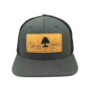 Casquettes de camionneur en cuir avec logo personnalisé Gorras Casquette de sport en coton de marque 6 panneaux OEM Chapeaux du Vietnam Chapeaux de promotion - Product Image 1