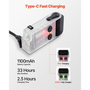 Mini Torcia LED Portachiavi con 13 Modalità di Illuminazione, Ricaricabile, Portatile, con Clip da Tasca e Magnete, Disponibile in Nero e Rosa - Product Image 6
