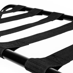 Moderno Portavaligie Pieghevole in Metallo Nero 680*400*560MM, Arredamento Pieghevole per Hotel e Camera da Letto - Product Image 4