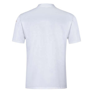 Veste de chef unisexe en denim tissé avec logo personnalisé, manches courtes/longues, uniforme de restaurant, hôtel, cuisine, service alimentaire - Product Image 2