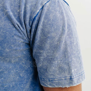 เสื้อยืดผู้ชายลายฟอกสีแบบใหม่ปี 2026 พร้อมโลโก้สั่งทำ ขายส่ง เสื้อยืดผู้ชายลายฟอกสีใส่สบาย - Product Image 6