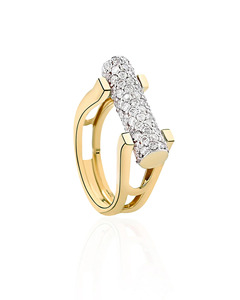 Lab Grown Diamond Cluster Statement <b>Ring</b> Vintage Style <b>Rhodium</b> Plated 10K 14K 18K Gold & 925/935 Silver Wide Band Wedding <b>Ring</b> - Product Image 3