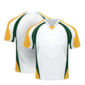 Maillot de football personnalisé pour hommes, col en V, sublimé, résistant au vent et à l'eau, 100% polyester, prix de gros, vêtements de sport pour club - Product Image 4