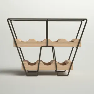 Soporte de Metal Hecho a Mano para Botellas de Vino, Exhibidor Premium para Restaurantes, Soporte de Lujo para Botellas - Product Image 5