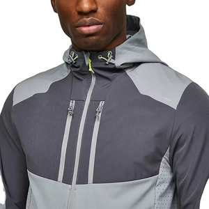 New Arrival Breathable And Material Quick Dry Comfortable <b>Men</b> Windbreaker Suit Best Selling High Quality Solid Color - Product Image 5