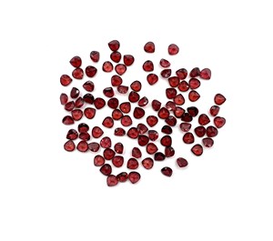 Grenat du Mozambique, pierre précieuse en vrac, taille cœur rouge facettée, pierre de grenat naturelle, plusieurs tailles pour la fabrication de bijoux - Product Image 5